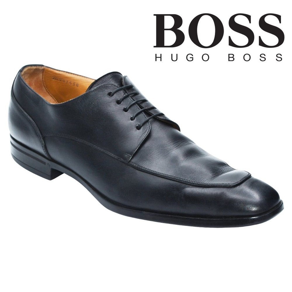 HUGO BOSS Men’s 11 Lace-Up Oxfords - Made in Italy - Classy & Never Out of Style